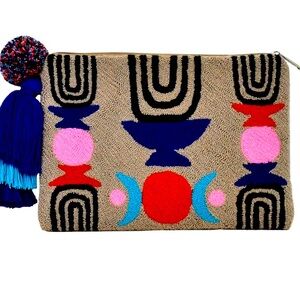 Beautiful boutique brand handmade clutch bag